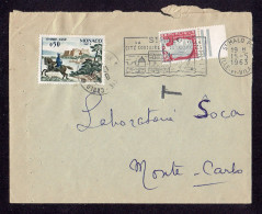 MONACO FRANCE - GUERRE DES DOUANES - ENV TP DECARIS OB ST MALO ILLE ET VILAINE 15/5/63 + TAXE MONACO - TB - Lettres & Documents