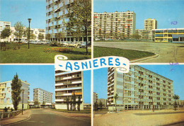 Asnières * Cp 4 Vues * Quartier Cité Hlm - Asnieres Sur Seine