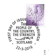GB - 2016 New  Regional Definitives SCOTLAND (1)    FDC Or  USED  "ON PIECE" - SEE NOTES  And Scans - 2011-2020 Decimal Issues