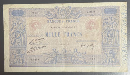 Beau Billet De 1000 Francs Bleu Et Rose, 15 Juin 1926. Etat TB/TB+ - 50 F 1889-1927 ''Bleu Et Rose''