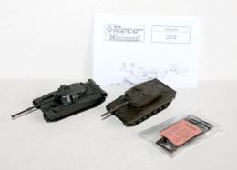 ROCO MINITANK HO Z200 CHIEFTAIN KAMPFPANZER N329 LEOPARD 2 MILITAIRE CHAR COMBAT TANK MODELE REDUIT (1712.44) - Carri Armati