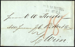 HAMBURG 1846, HAMBURG, L2 Auf Brief Nach Wien, Pracht - Prephilately