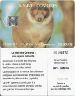 Comoros - S.N.P.T. - Maki, Without Moreno Up Right, Cn. C5A153870 Above Message, SC7, 1994, 25Units, Used - Comore