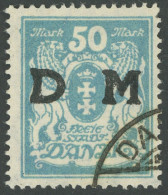 DIENSTMARKEN D 36 O, 1923, 50 M. Mittelgrünlichblau, Zeitgerechte Entwertung, Pracht, Fotoattest Soecknick, Mi. 1900.- - Andere & Zonder Classificatie
