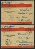 ALL. BES. AUFBRAUCHAUSGABEN P 764III BRIEF, 1945, 6 Pf. Schwarz Auf Sämisch, Mit 2 Streifen, Kontrollstempel BÜSUM Und H - Andere & Zonder Classificatie