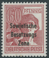 ALLGEMEINE-AUSGABEN 195a , 1948, 60 Pf. Karmin, Postfrisch, Pracht, Gepr. Paul, Mi. 80.- - Andere & Zonder Classificatie