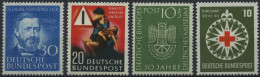 BUNDESREPUBLIK 161-64 , 1952/3, 4 Prachtwerte, Mi. 118.- - Neufs