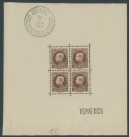 BELGIEN 186KB , 1924, 5 Fr. Internationale Briefmarkenausstellung Im Kleinbogen (4), Pracht, Mi. 420.- - Andere & Zonder Classificatie