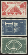 LUXEMBURG 552-54 , 1956, Montanunion, Postfrischer Prachtsatz, Mi. 60.- - Other & Unclassified