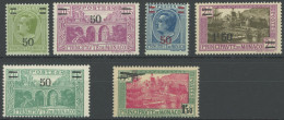 MONACO 111-15,137 , 1927-33, Aufdrucke, 6 Postfrische Werte, Pracht - Andere & Zonder Classificatie