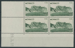 MONACO 189 VB , 1939, 10 Fr. Louis-II. Stadion Im Viererblock Aus Der Bogenecke Mit Druckdatum, Pracht, Mi. (680.-) - Andere & Zonder Classificatie