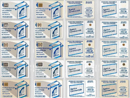 LOTTO 10 TELECARTE SERIE "600 AGENCES" DIFFERENTI (AF9 - 600 Agences