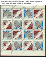SOWJETUNION 3181-83 , 1966, Antarktisforschung, Kleinbogen Mit 4 Viererblock-Kehrdruckpaaren, 17x, Marken Pracht, Ränder - Gebruikt