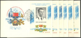 SOWJETUNION Bl. 111 BRIEF, 1976, Block Kosmonauten, 6x Auf FDC, Pracht, Mi. 72.- - Andere & Zonder Classificatie