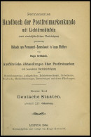 PHIL. LITERATUR Krötzsch-Handbuch Der Postfreimarkenkunde - Abschnitte XII, Oldenburg, Mit Lichttafeln I-VI, 1894, 119 S - Filatelie En Postgeschiedenis