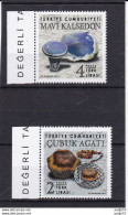 Turkey 2019 MiNr. 4467/68 Minerals And Presious Stones. Cubuk Agate And Blue Chalcedony MNH ** - Ongebruikt