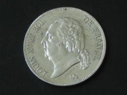 5 Francs LOUIS XVIII 1824 A  - ROI DE FRANCE   ***** EN ACHAT IMMEDIAT ****  Très Belle Monnaie - 5 Francs