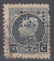 Unusual Perfin On Belgian Stamp 1921. - 1909-34