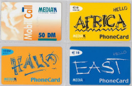 LOT 4 PREPAID PHONE CARD- GERMANIA (E30.5.5 - GSM, Cartes Prepayées & Recharges