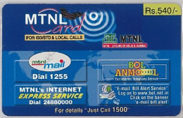 PREPAID PHONE CARD-INDIA (E36.26.8 - Indien