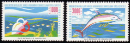 (3002-03) Protection Of Mediterranean Sea Against Pollution Dolphin Set MNH** - Unused Stamps