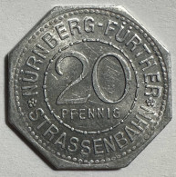 Nürnberg-Fürther 20 Pfennig Strassenbahn "Weinstadel" - Autres & Non Classés