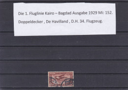 ÄGYPTEN-EGYPT- LUFTPOST-AIR MAIL-1.FLUGLINIE KAIRO-BAGDAD 1929 DE HAVILLAND -D.H34 USED - Luftpost