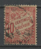 Monaco Taxe 1905-09 Y&T N°T3 - Michel N°P3 (o) - 10c Type Duval - Impuesto