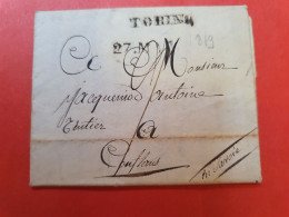 Italie - Lettre Avec Texte De Torino Pour La Savoie En 1819 - D 237 - ...-1850 Préphilatélie