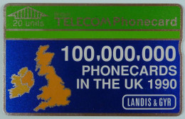 UK - Great Britain - Landis & Gyr - BTP008 - 100 Millionth - 100,000,000 - Specimen - 20 Units - R - Altri & Non Classificati