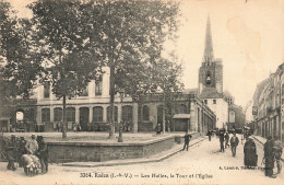 FRANCE - Redon (I&V) - Les Halles, La Tour Et L'Eglise - A Lamiré - Animé  -Carte Postale Ancienne - Redon