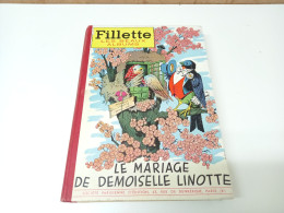 Recueil Des Magazines Fillette 1954 TTB Le Mariage De Demoiselle Linotte Les Beaux Albums - Lots De Plusieurs BD