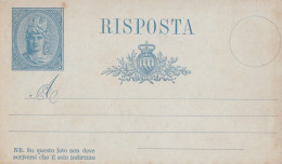 INTERO POSTALE S.MARINO RISPOSTA NUOVO 1882 (RY1342 - Entiers Postaux