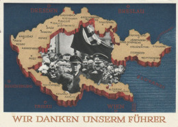 INTERO POSTALE GERMANIA PROPAGANDA FUHRER -TIMBRO FREIBUG (RY1156 - Bildpostkarten - Gebraucht