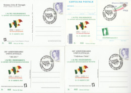 6 CARTOLINE 150 ANNIV UNITA ITALIA TIR 105 N.66 2011 (RY2559 - 2011-20: Poststempel