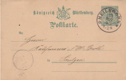 INTERO POSTALE 1893 PAESI BASSI TIMBRO HEIBRONN (RY2403 - Postwaardestukken