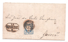 Portugal, 1857, # 12, Porto-Guimarães - Brieven En Documenten