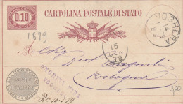 INTERO POSTALE 1879 C.10 DI STATO TIMBRO VOGHERA (RY4020 - Ganzsachen