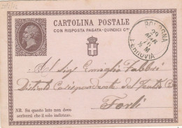 INTERO POSTALE 1876 C.15 TIMBRO BOLOGNA (RY4025 - Ganzsachen