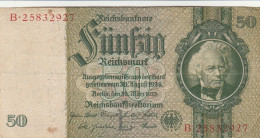 BANCONOTA GERMANIA 50 REICHSBANKONOTE 1933 VF (RY6977 - 50 Mark