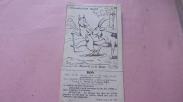 COLLECTION IBLED  Fables Chocolat Ibled 1939 BON VALABLE JUSQU A FIN 1939 ILLUSTRATEUR RABIER BENJAMIN ? - Ibled