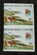 Rwanda - PA5 - En Paire - Philexafrique - Non Dentelé - Ongetand - Imperforated - 1969 - MNH - Unused Stamps