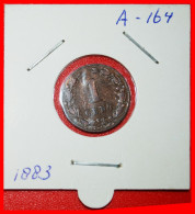 * 2 SOLD ~ RAMPANT LION (1877-1900): NETHERLANDS  1 CENT 1883! WILLIAM III (1849-1890) HOLDER· LOW START ·  NO RESERVE! - 1849-1890: Willem III.