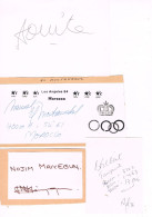 JEUX OLYMPIQUES - AUTOGRAPHES DE MEDAILLES OLYMPIQUES - CONCURRENTS D'AFRIQUE - - Autogramme