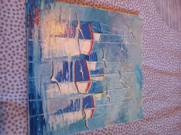 Reflet Dans Le Petit Port - Acryliques