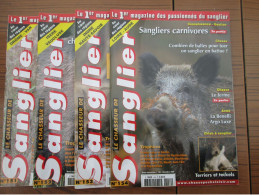 LOT DE 4 REVUES LE CHASSEUR DE SANGLIER 2009 CHASSE N° 151 à 154 - Chasse/Pêche