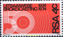 281494 MNH SUDAFRICA 1974 CINCUENTENARIO DE LA RADIODIFUSION - Neufs