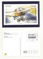 PAP CARTE POSTALE LA POSTE SERIE POSTE AERIENNE. - Pseudo-officiële  Postwaardestukken