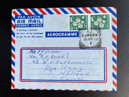 NEW ZEALAND 1968 AEROGRAMME EUREKA TO 'S GRAVENHAGE 16-04-1968 NIEUW ZEELAND - Cartas & Documentos