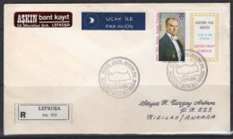 1981 NORTH CYPRUS ATATURK STAMP EXHIBITION - BIRTH CENTENARY OF ATATURK TURKEY DAY FDC - Cartas & Documentos